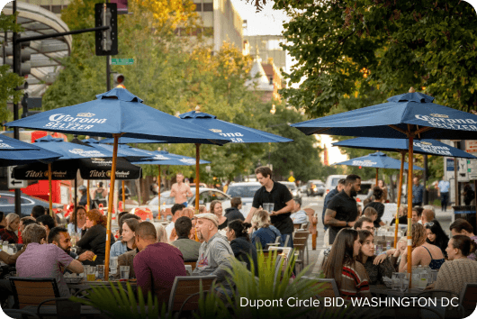 Dupont Circle BID outdoor market scene