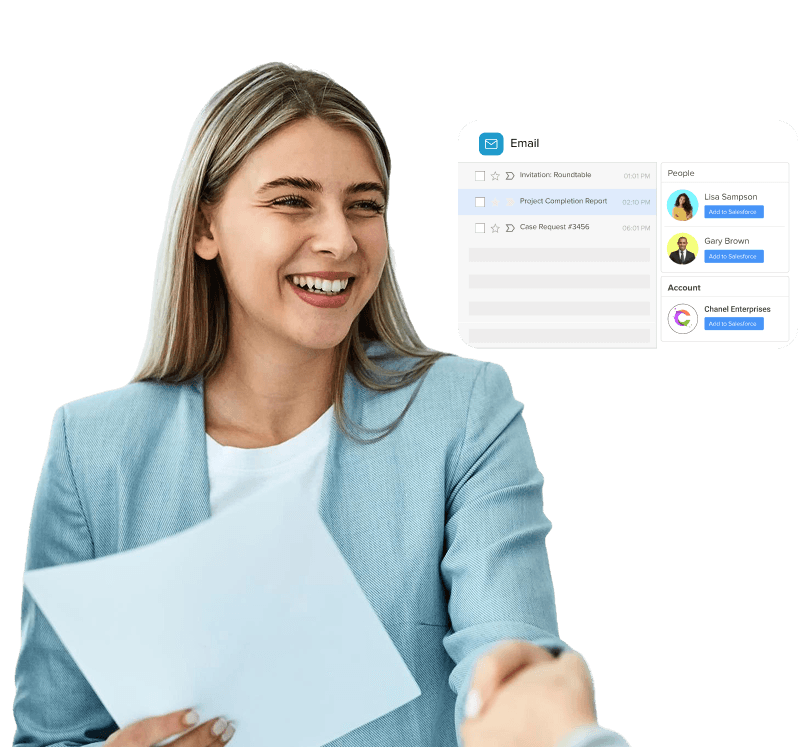 Woman using tablet for stakeholder management