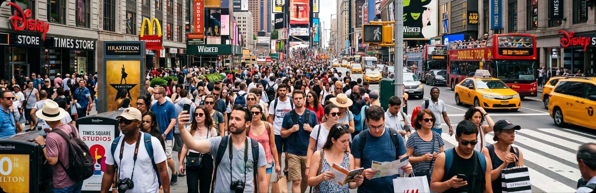 Times Square at night, IDA Place Matters 2026