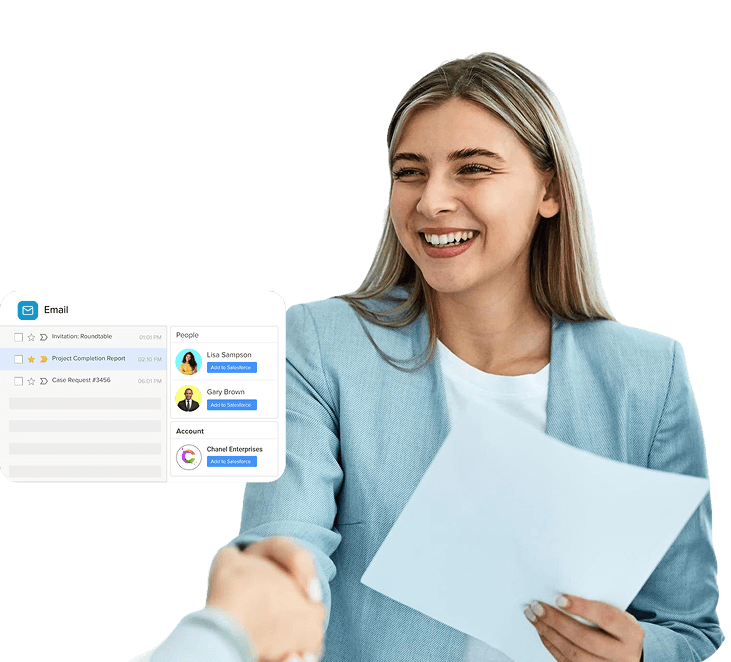 Marketing and Communications professional with contact management interface